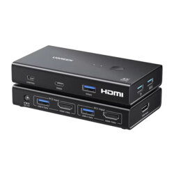 Switch HDMI, USB, Type-C Ugreen, negru, 4K@60Hz, Dolby, 45452