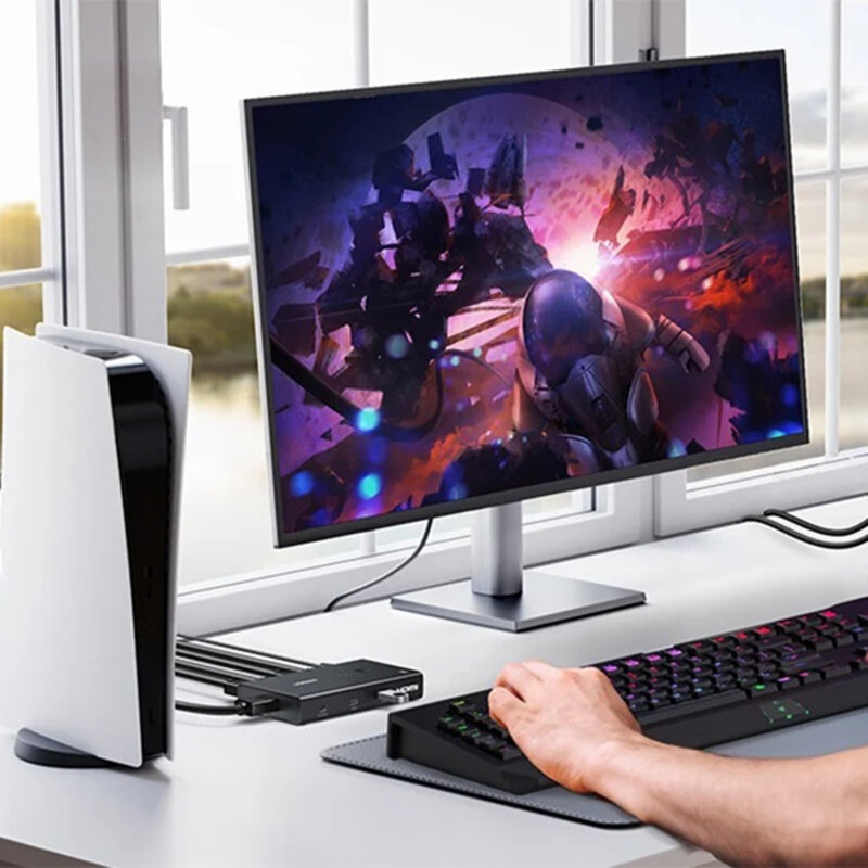 Switch HDMI, USB, Type-C Ugreen, negru, 4K@60Hz, Dolby, 45452