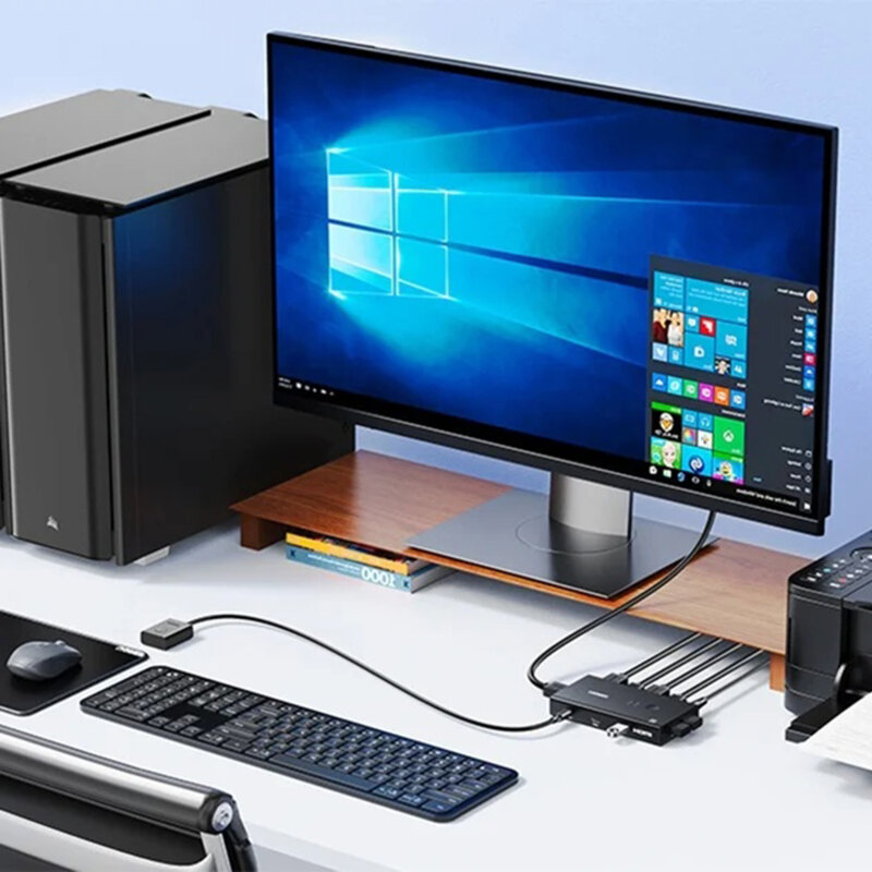 Switch HDMI, USB, Type-C Ugreen, negru, 4K@60Hz, Dolby, 45452