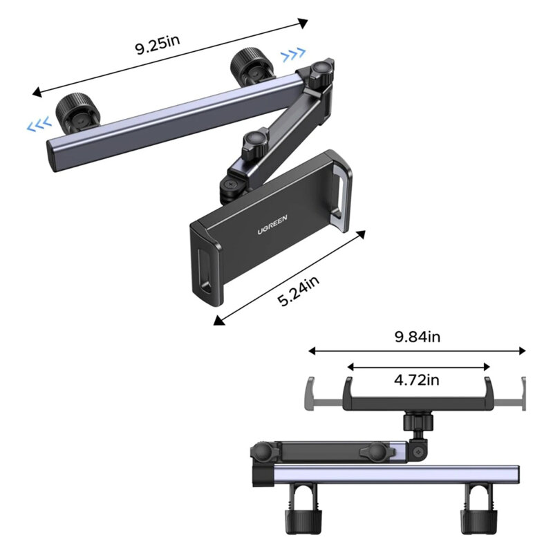 Suport telefon, tableta pentru tetiera, rotativ Ugreen, 55443