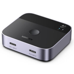 Switch Type-C la HDMI 4K cu suport 3D vizual Ugreen, gri, 55451