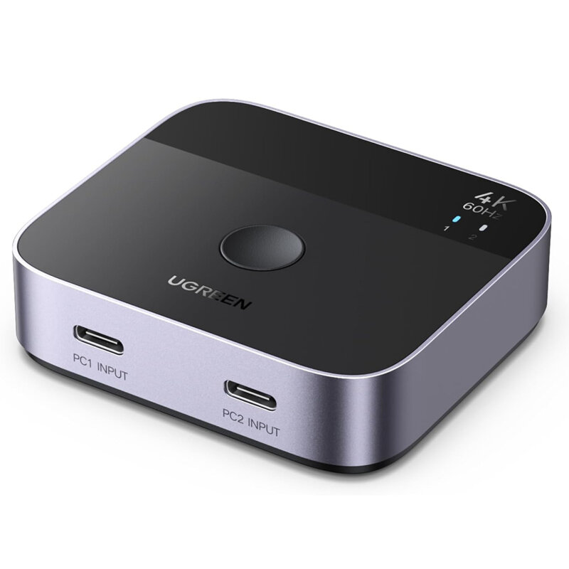 Switch Type-C la HDMI 4K cu suport 3D vizual Ugreen, gri, 55451