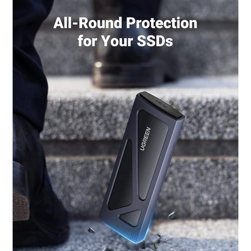 Carcasa SDD, M.2 NVMe Ugreen, 10Gbps, gri, 15512