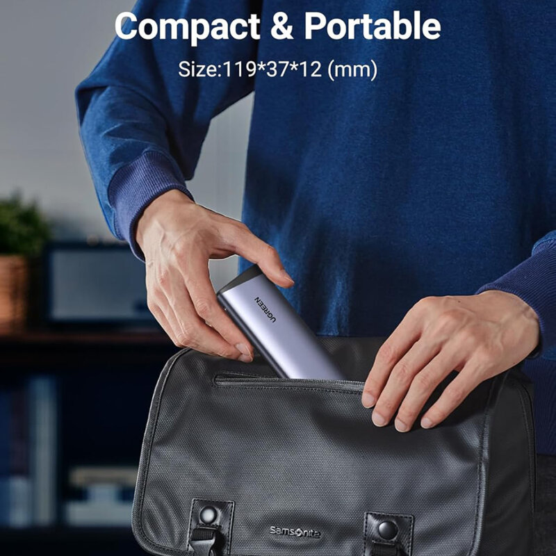 Carcasa SSD, M.2 NVMe Ugreen, 10Gbps, gri, 35267