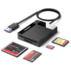 Card reader USB la SD/TF/CF/MS Card Ugreen, 5Gbps, negru, 30333