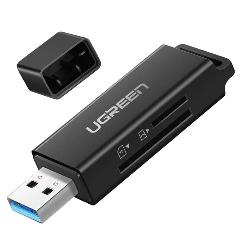 Card reader USB la SD/TF card Ugreen, 5Gbps, negru, 40752
