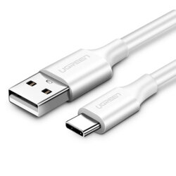 Cablu de date Type-C PD18W, 2m Ugreen, alb, 60123