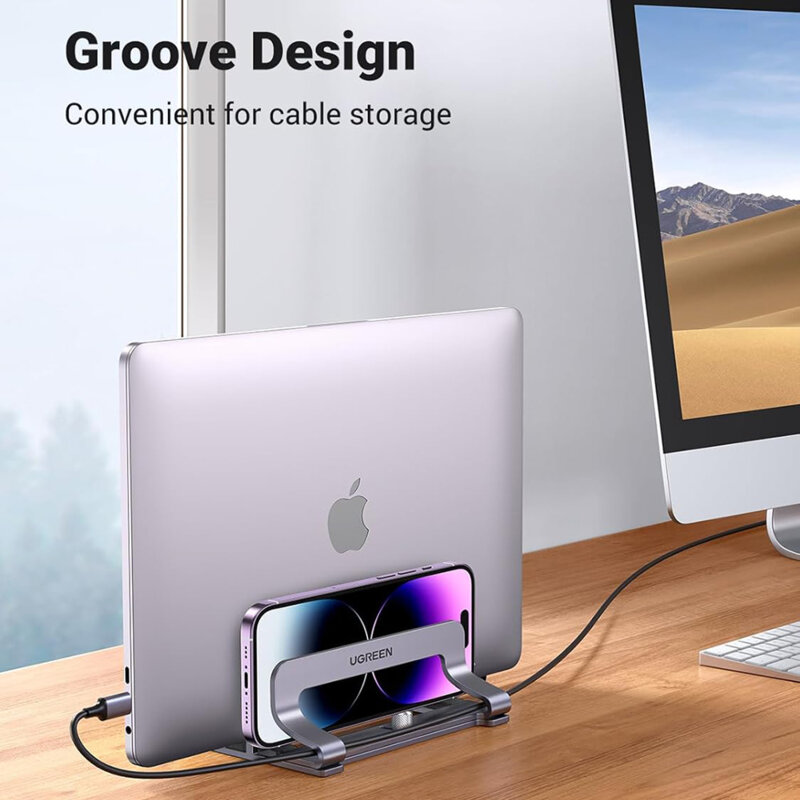 Suport laptop pentru birou, reglabil Ugreen, argintiu, 60643