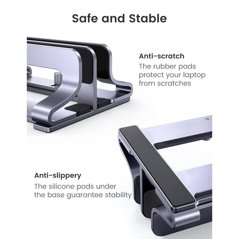 Suport laptop pentru birou, reglabil Ugreen, argintiu, 60643