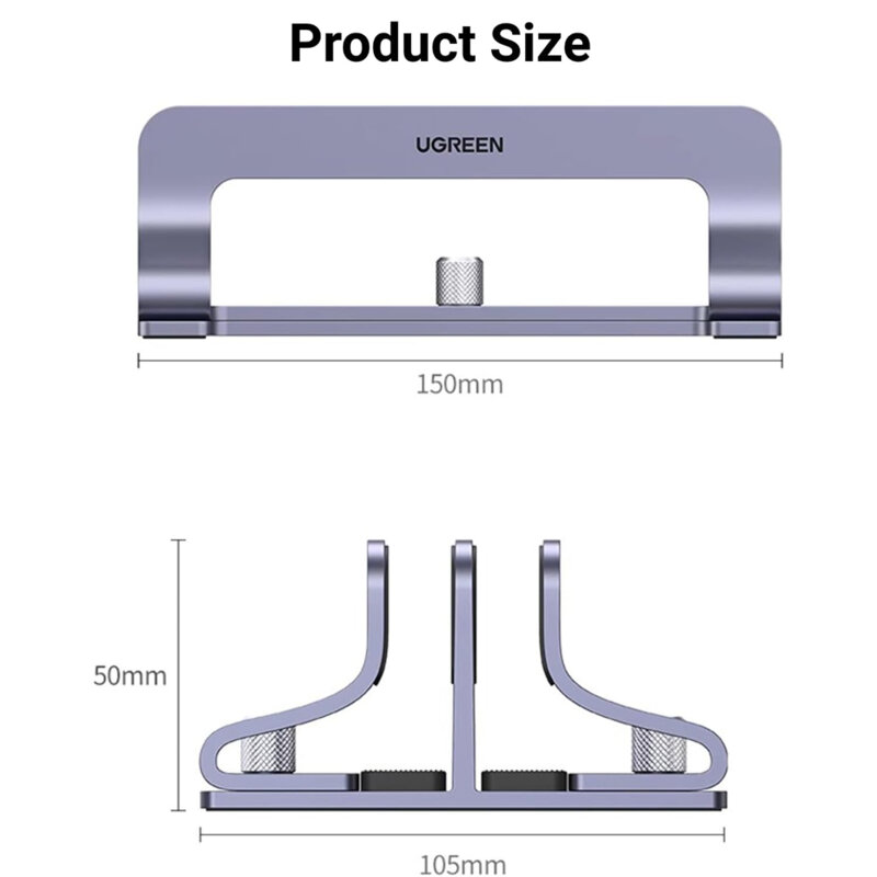 Suport laptop pentru birou, reglabil Ugreen, argintiu, 60643