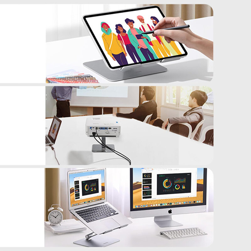 Suport laptop pentru birou, ajustabil Ugreen, argintiu, 40291