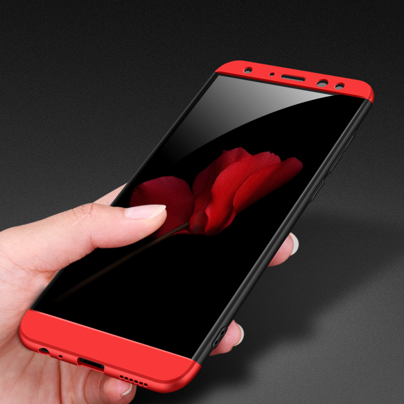 Husa Huawei Mate 10 Lite GKK 360 Full Cover Negru-Rosu