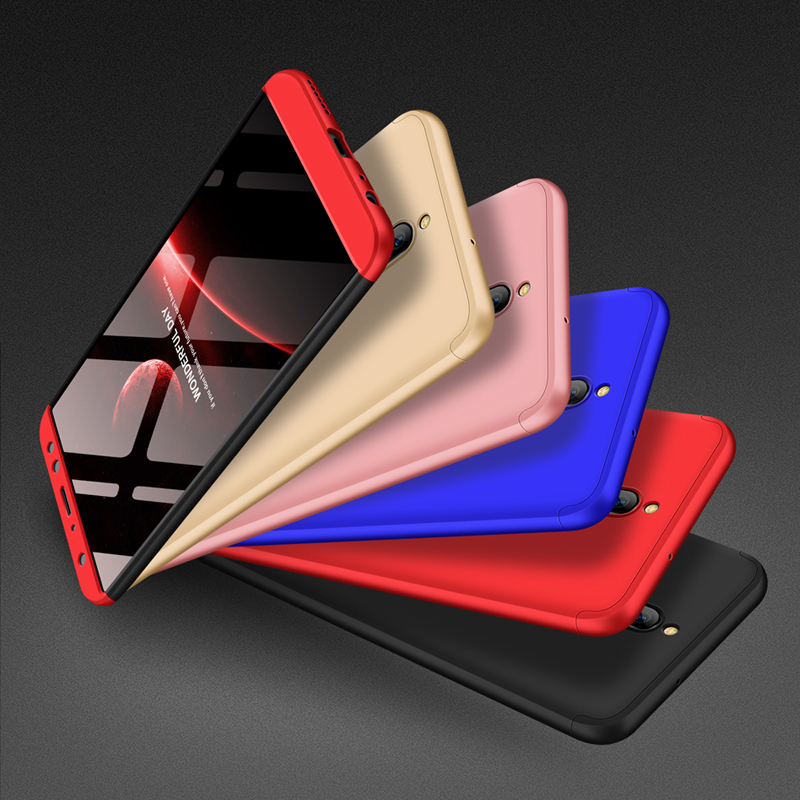 Husa Huawei Mate 10 Lite GKK 360 Full Cover Negru-Rosu