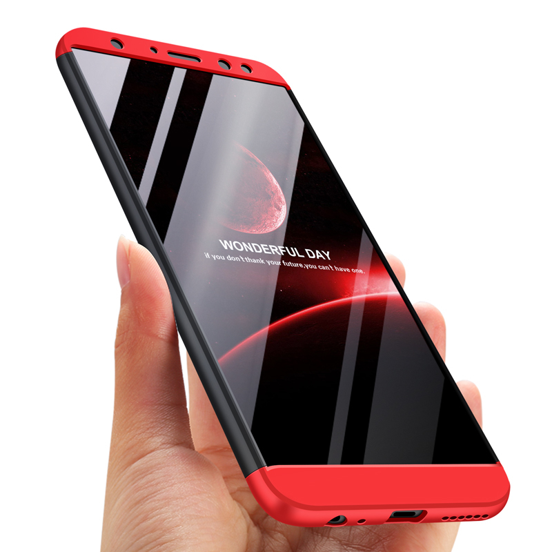 Husa Huawei Mate 10 Lite GKK 360 Full Cover Negru-Rosu