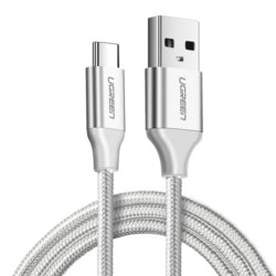 Cablu de date USB la Type-C PD18W, 1m Ugreen, alb, 60131