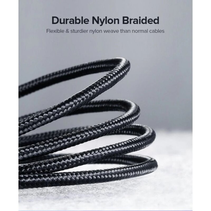 Cablu de date USB la Type-C PD18W, 1m Ugreen, alb, 60131