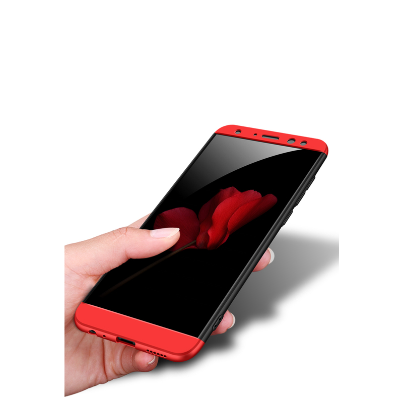 Husa Huawei Mate 10 Lite GKK 360 Full Cover Negru-Rosu