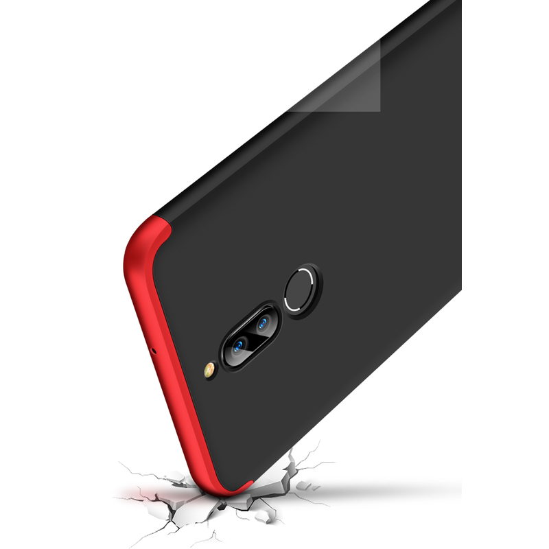 Husa Huawei Mate 10 Lite GKK 360 Full Cover Negru-Rosu