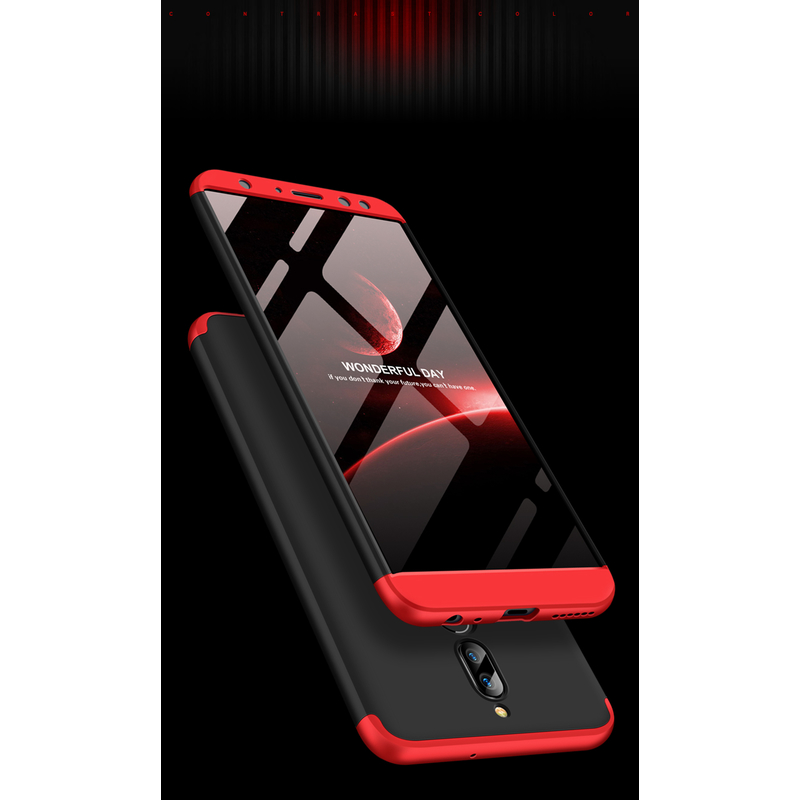 Husa Huawei Mate 10 Lite GKK 360 Full Cover Negru-Rosu