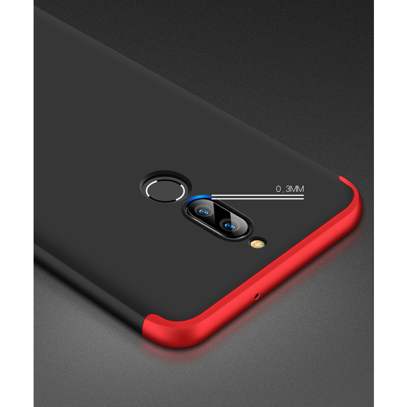 Husa Huawei Mate 10 Lite GKK 360 Full Cover Negru-Rosu