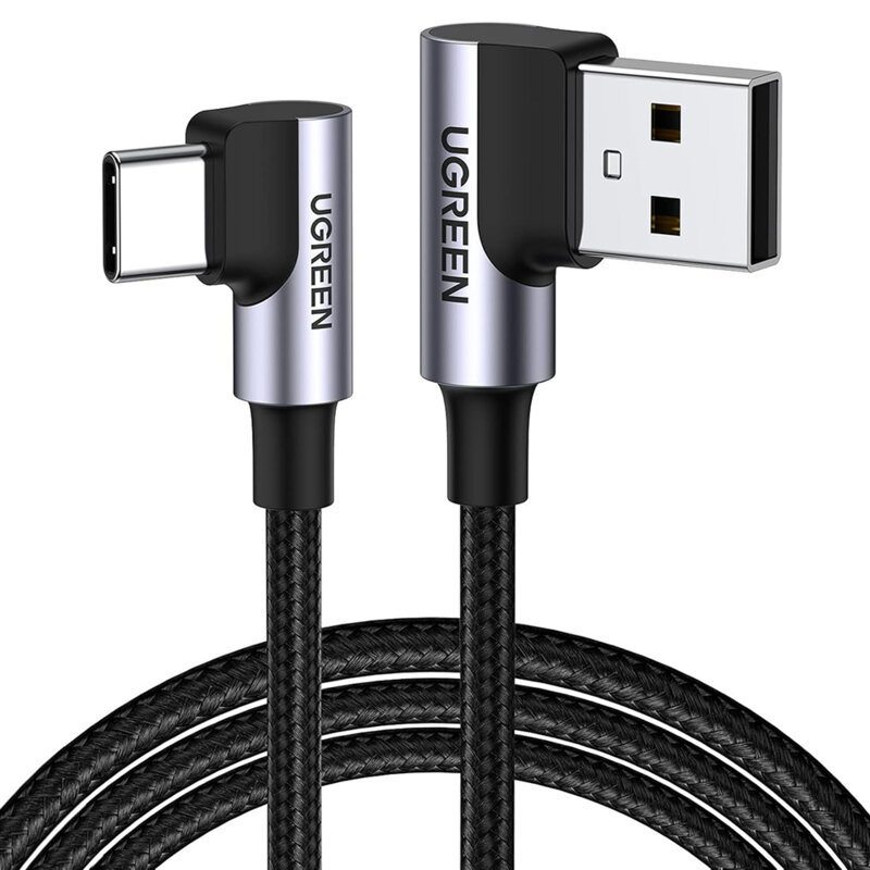 Cablu de date Fast Charge Type-C 18W, 2m, Ugreen, gri, 20857