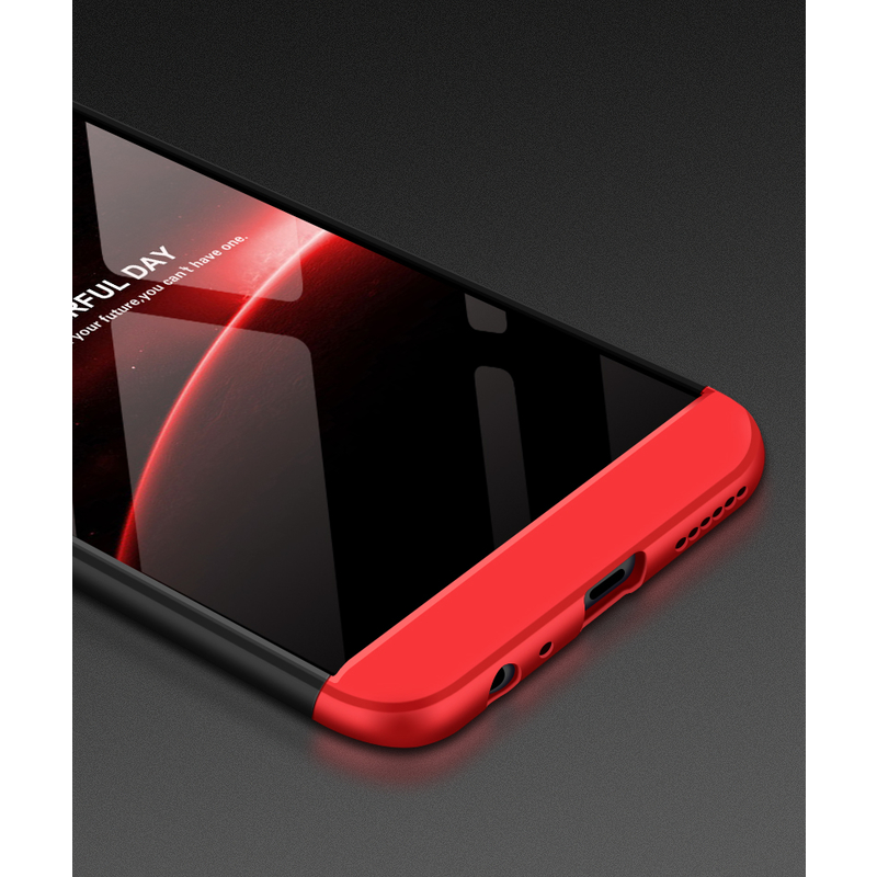 Husa Huawei Mate 10 Lite GKK 360 Full Cover Negru-Rosu