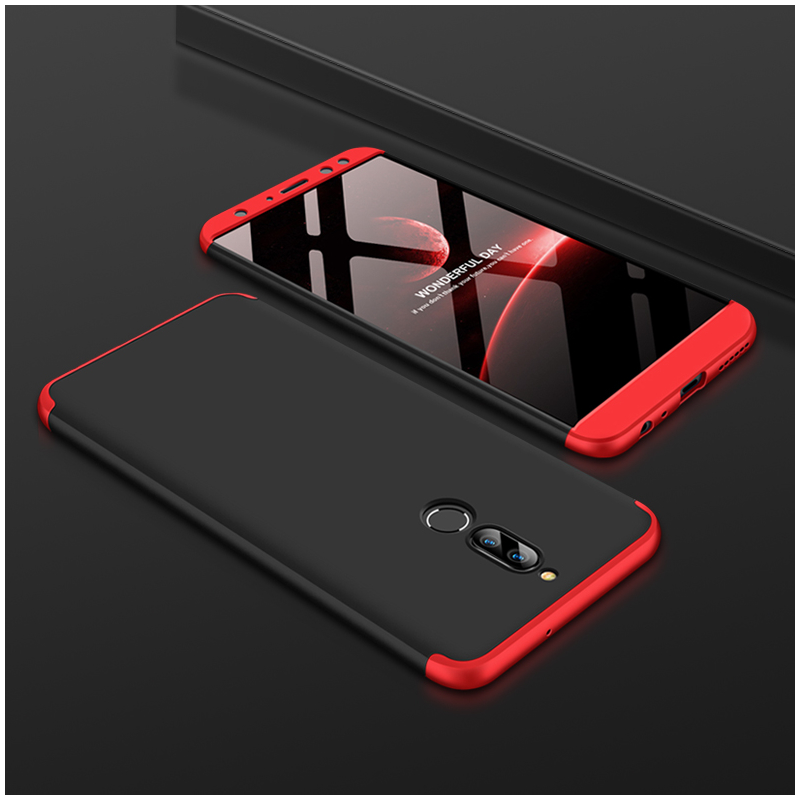 Husa Huawei Mate 10 Lite GKK 360 Full Cover Negru-Rosu