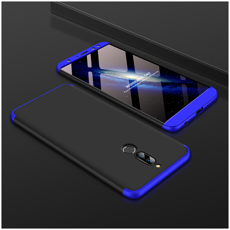 Husa Huawei Mate 10 Lite GKK 360 Full Cover Negru-Albastru