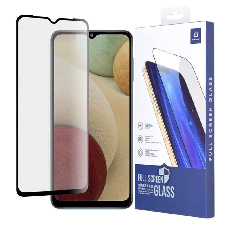 Folie Sticla Samsung Galaxy A12 Nacho Dux Ducis Tempered Glass - Negru