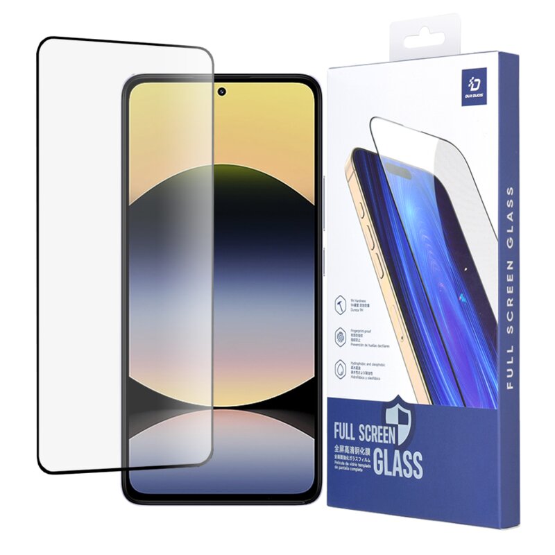 Folie sticla Xiaomi Redmi Note 14 5G Dux Ducis Tempered Glass, negru