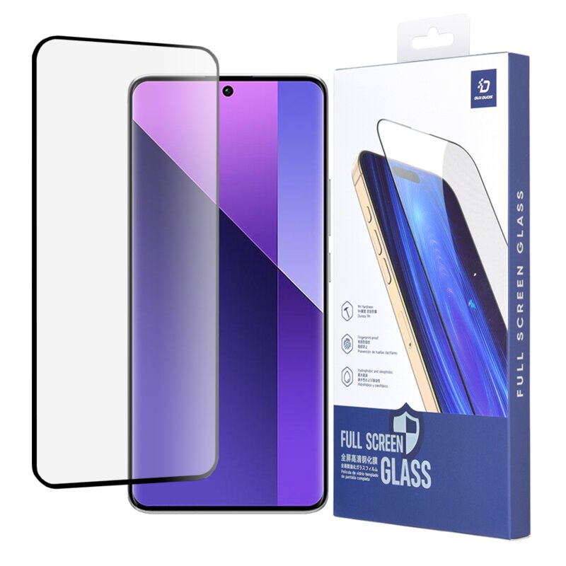 Folie sticla Xiaomi Redmi Note 13 Pro+ 5G Dux Ducis Tempered Glass, negru