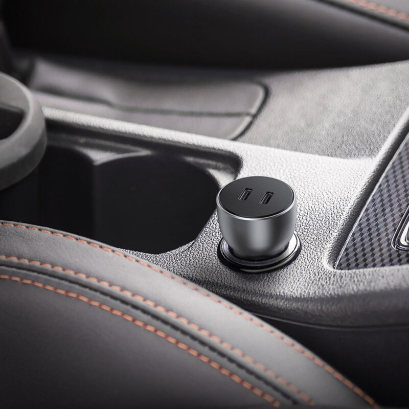 Incarcator masina 2x USB-C pentru telefon Ugreen, 60W, 70594