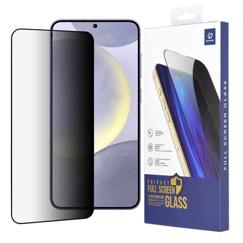 Folie sticla Samsung Galaxy S24 Plus Dux Ducis Tempered Glass Privacy, negru