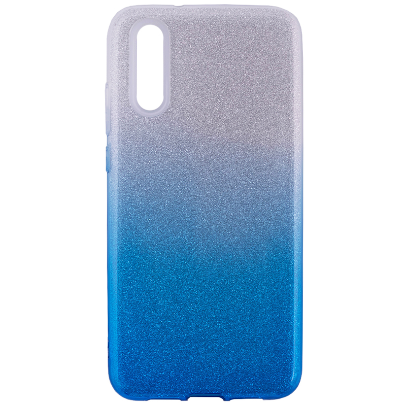 Husa iPhone XR Gradient Color TPU Sclipici - Albastru