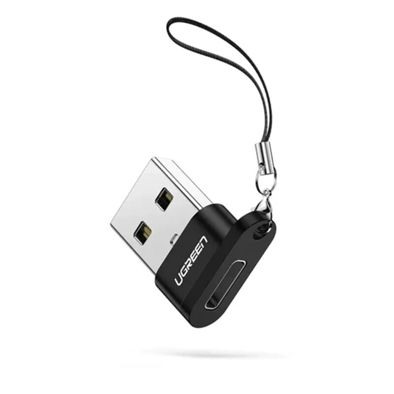 Adaptor USB Male la USB-C Female, 3A Ugreen, negru, 50568