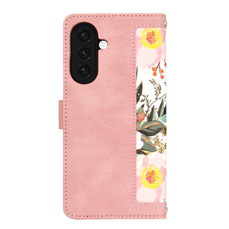 Husa personalizata fete Samsung Galaxy A36 5G Techsuit FlipCraft, roz