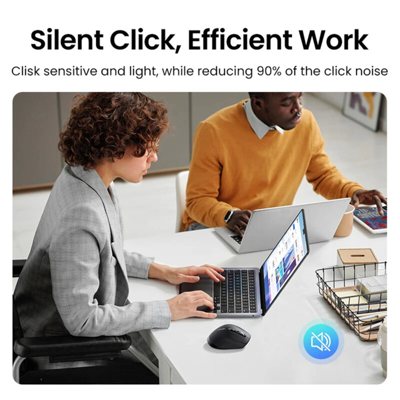 Mouse wireless Bluetooth 5.4 Ugreen, 5000DPI, negru, 45792