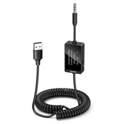 Transmitator audio cu microfon Bluetooth 5.4 Ugreen, negru, 45236