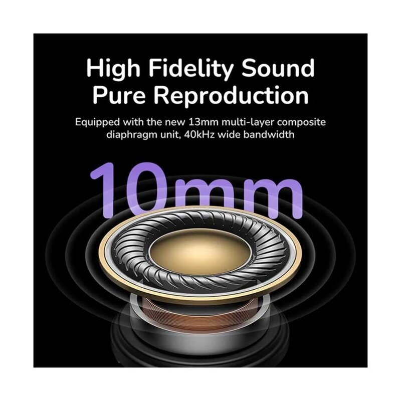 Casti Bluetooth cu smart display, ANC Ugreen, alb, 55137