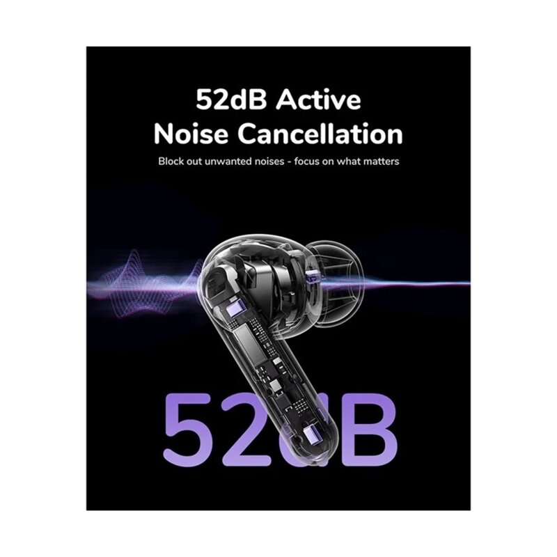 Casti Bluetooth cu smart display, ANC Ugreen, alb, 55137