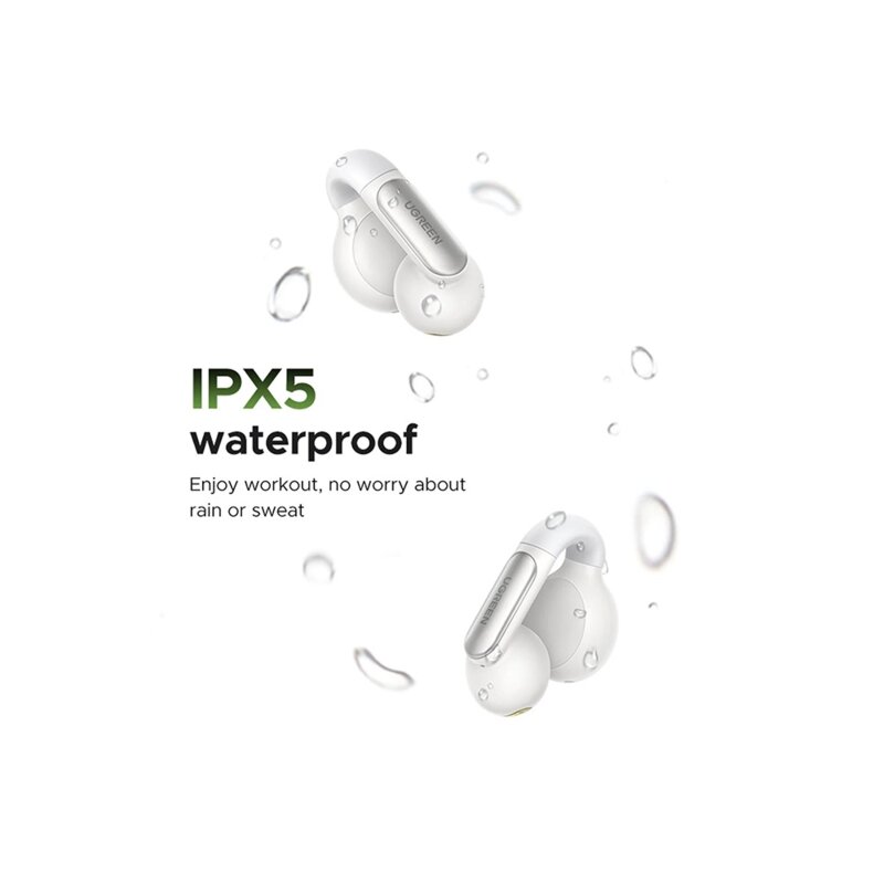 Casti Bluetooth TWS, Call Noise Reduction Ugreen, alb, 45761