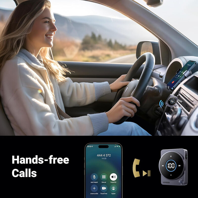 Adaptor audio Jack Bluetooth 5.4 Ugreen, gri, 35003