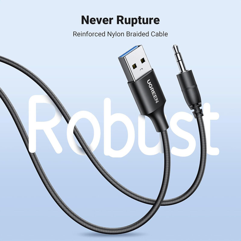 Adaptor audio Jack Bluetooth 5.4 Ugreen, negru, 35002