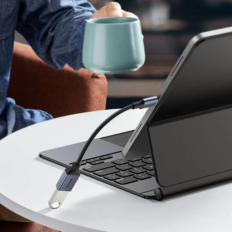 Adaptor USB la Type-C, OTG Ugreen, 5Gbps, 15cm, 70889