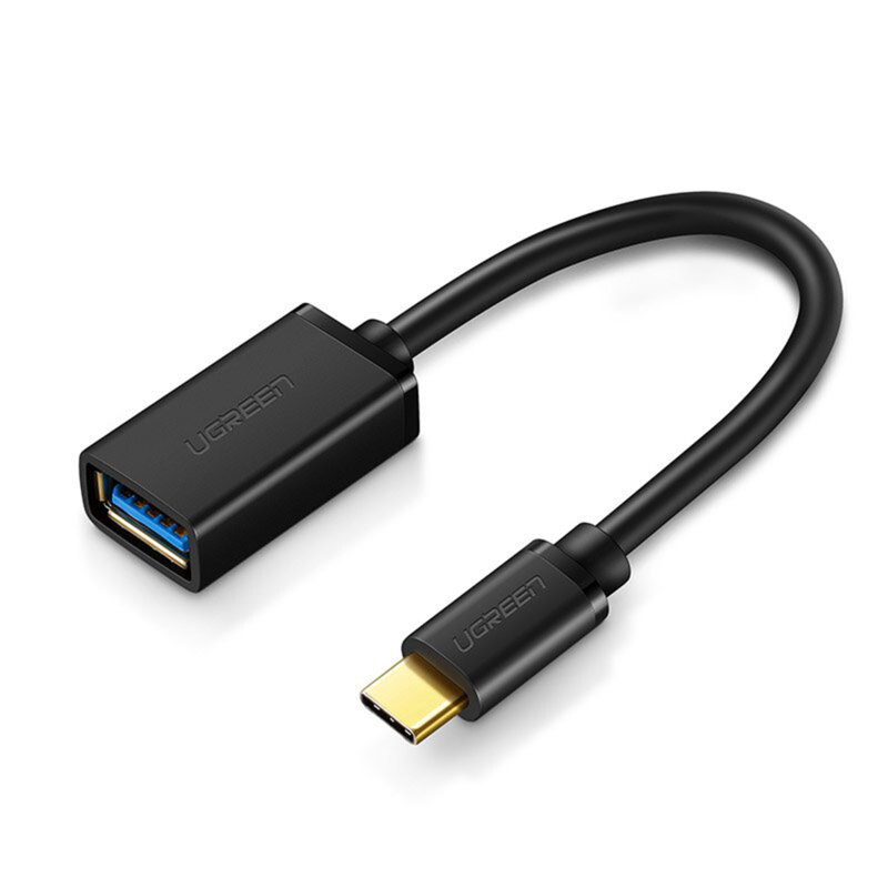 Adaptor cu cablu Ugreen, USB la USB Type-C 3.0 OTG, 5Gbps, negru 30701