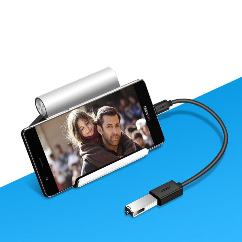 Adaptor cu cablu Ugreen, USB la USB Type-C 3.0 OTG, 5Gbps, negru 30701