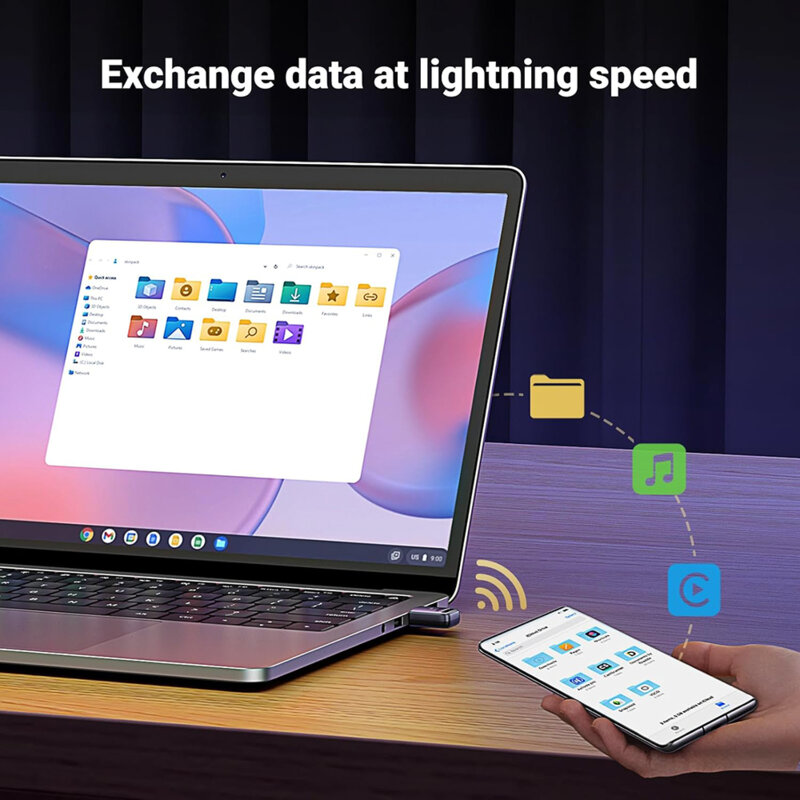 Adaptor Bluetooth pentru PC Ugreen, negru, 35058