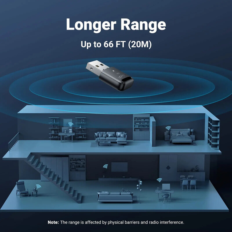 Adaptor Bluetooth pentru laptop, PC Ugreen, negru, 90225