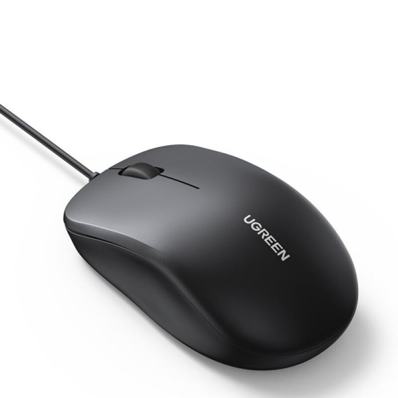 Mouse cu fir pentru laptop, PC 1200 DPI Ugreen, 1.5m, negru, 90789