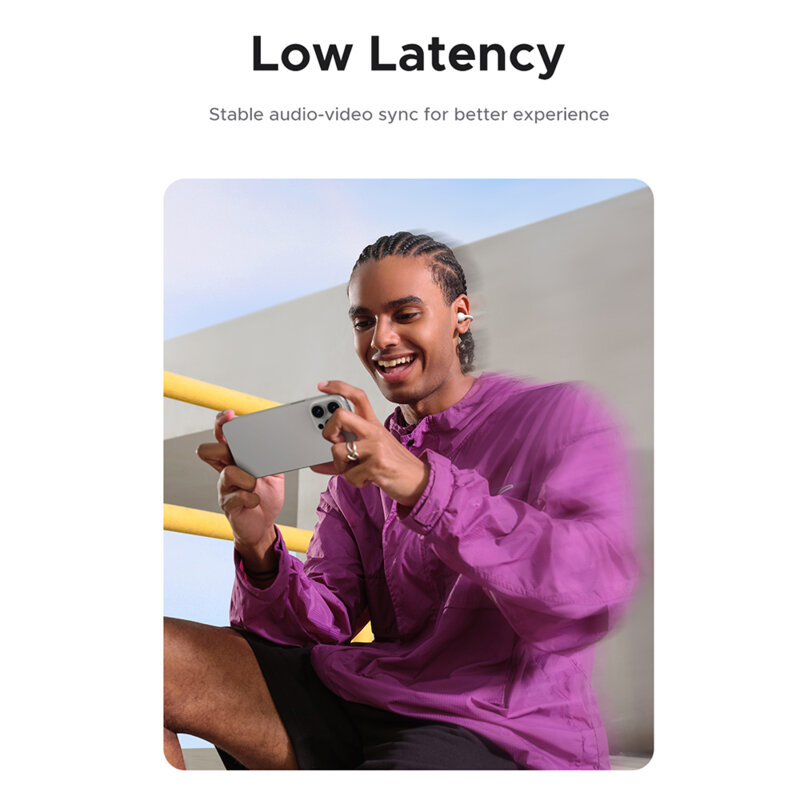 Casti Bluetooth 5.4 Noise Reduction cu display Ugreen, alb, 55136